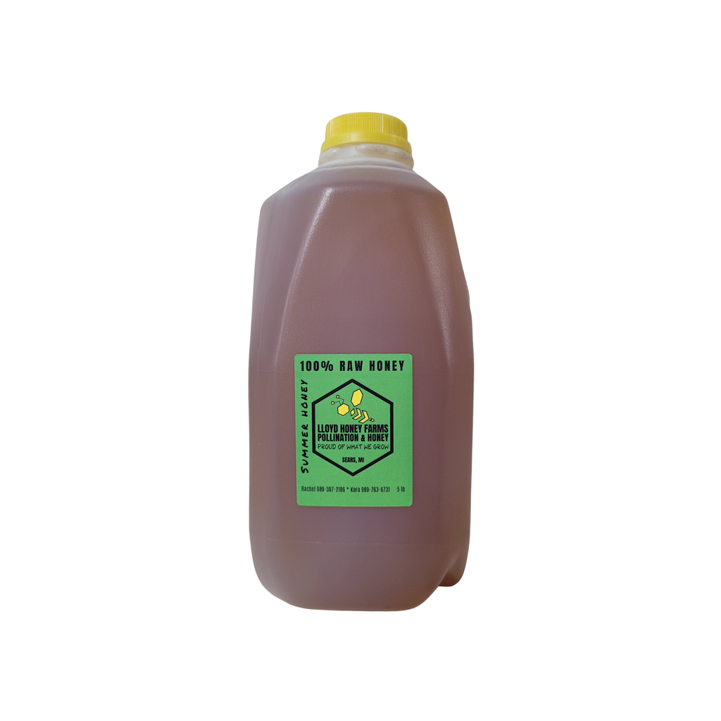 5 lb Raw Summer Honey