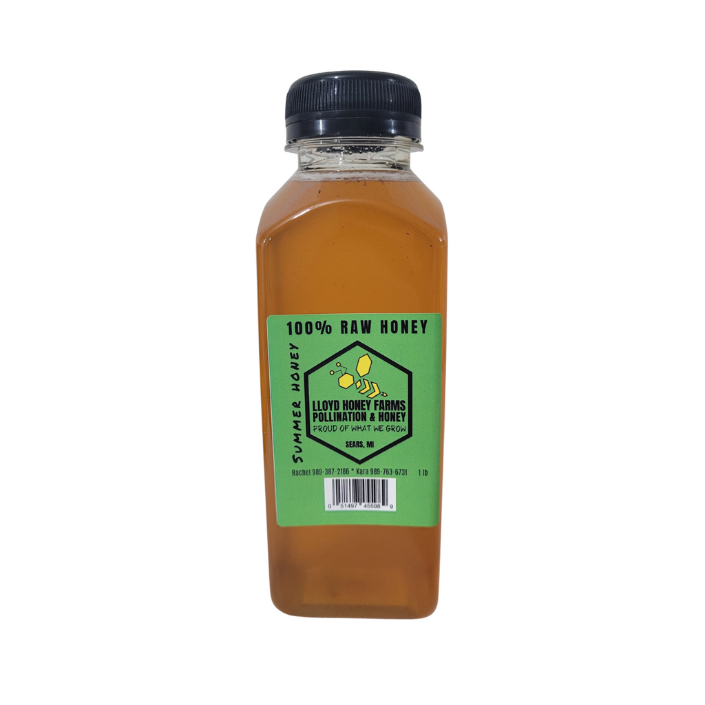 1 lb Raw Summer Honey