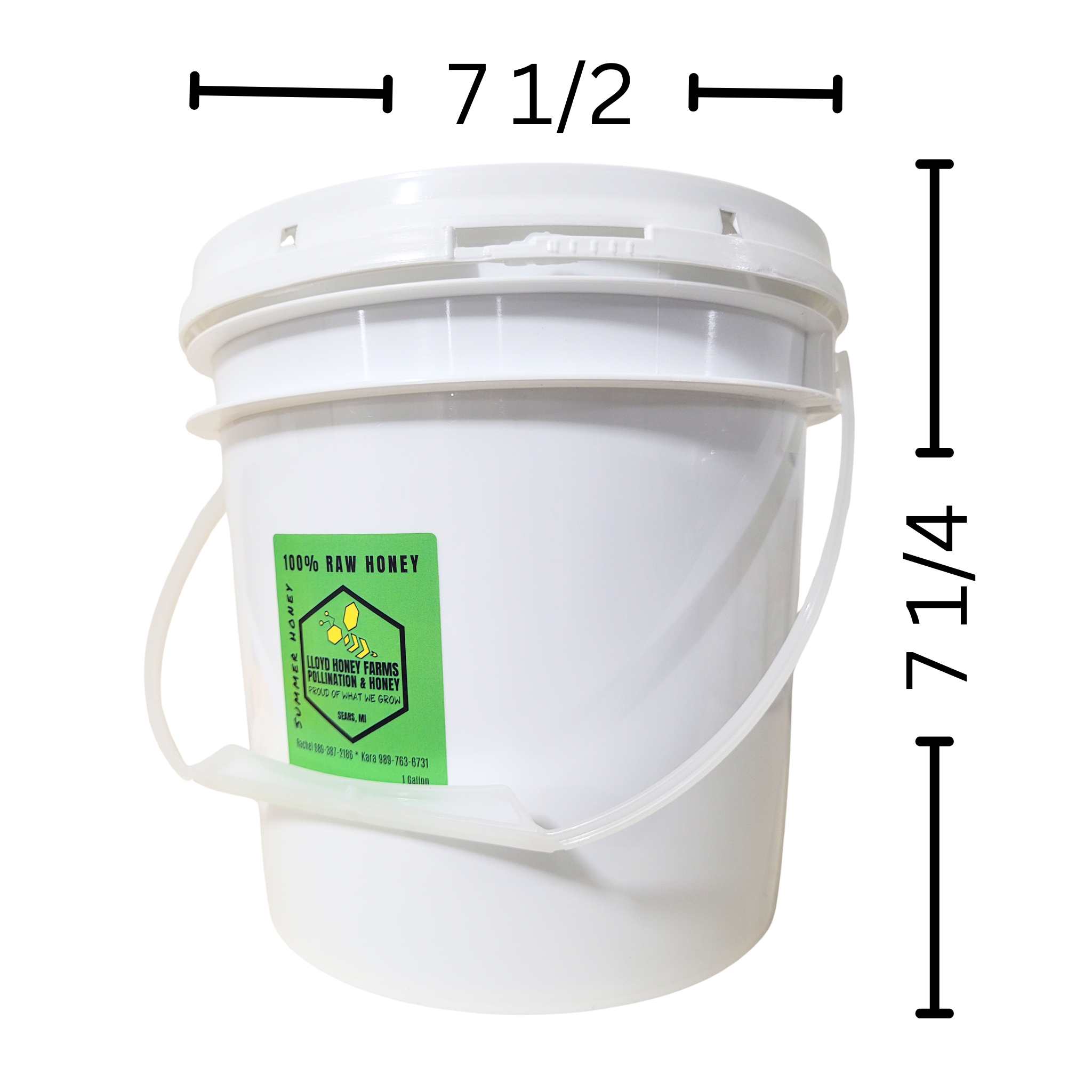 1 Gallon Raw Summer Honey