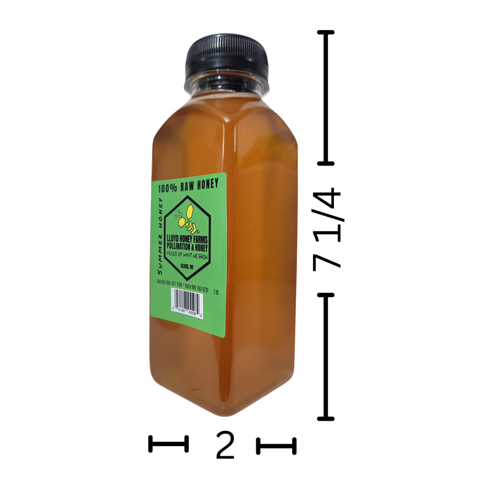 1 lb Raw Summer Honey