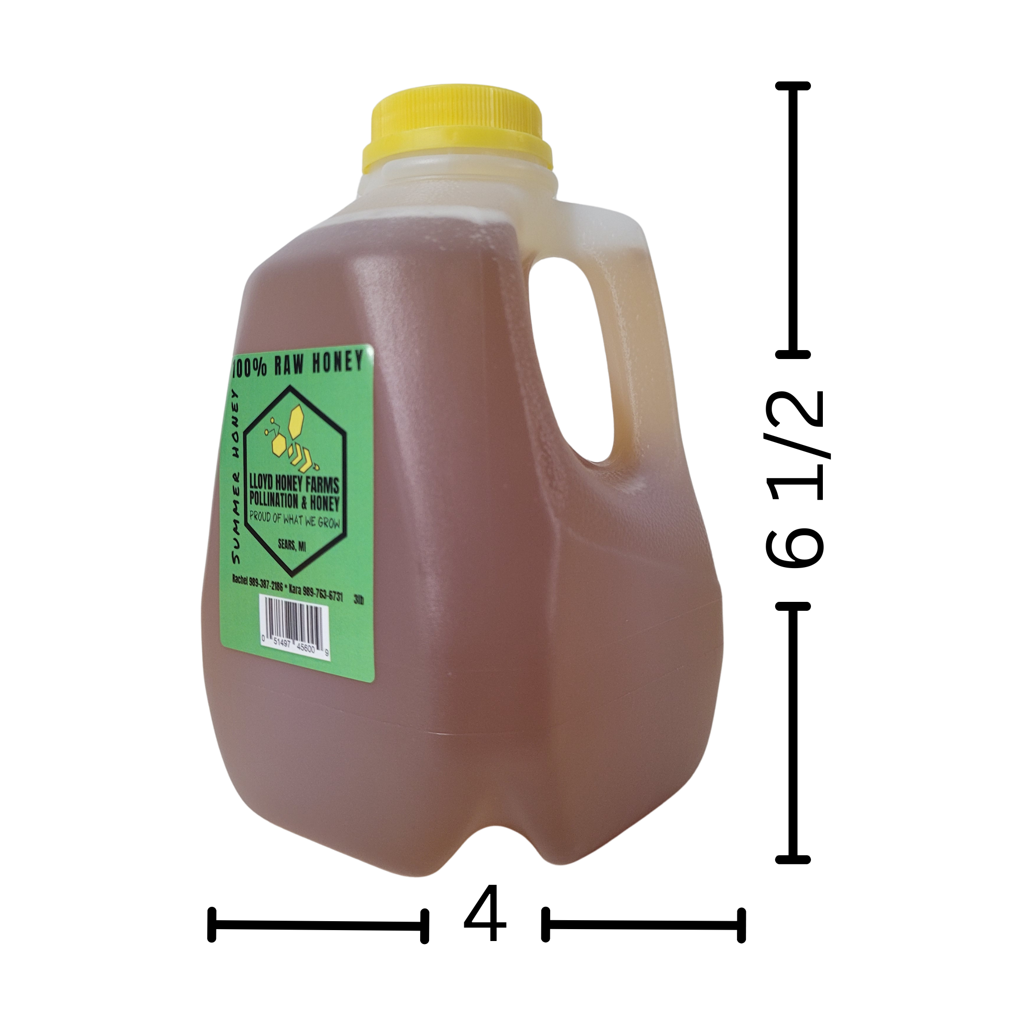 3 lb Raw Summer Honey