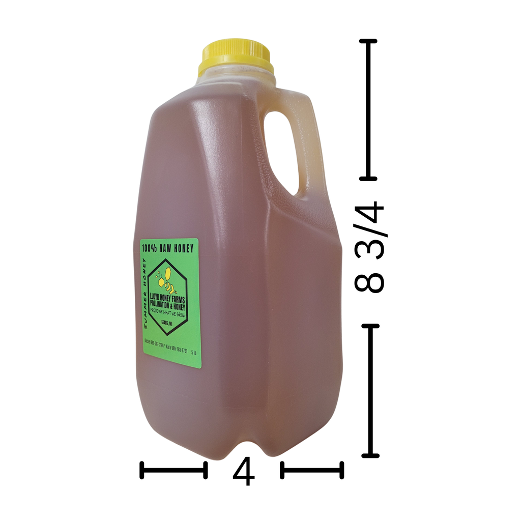 5 lb Raw Summer Honey