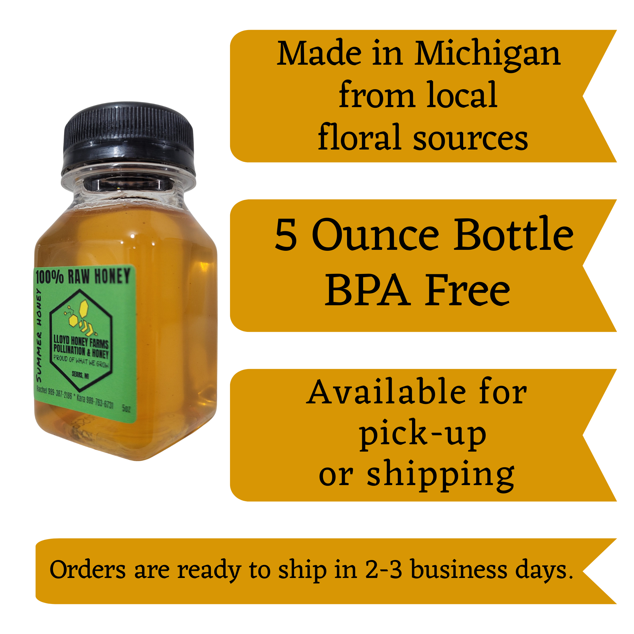 5 oz Raw Summer Honey
