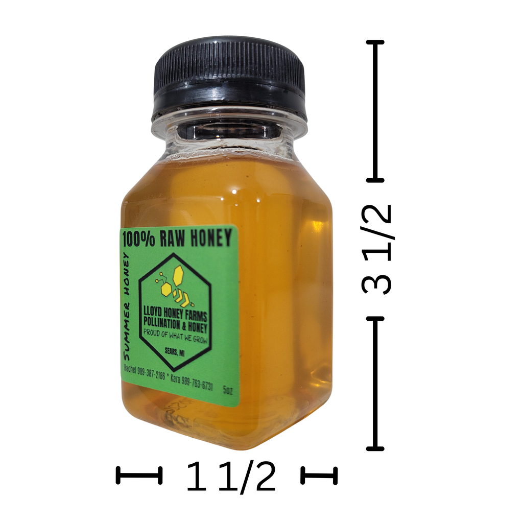 5 oz Raw Summer Honey