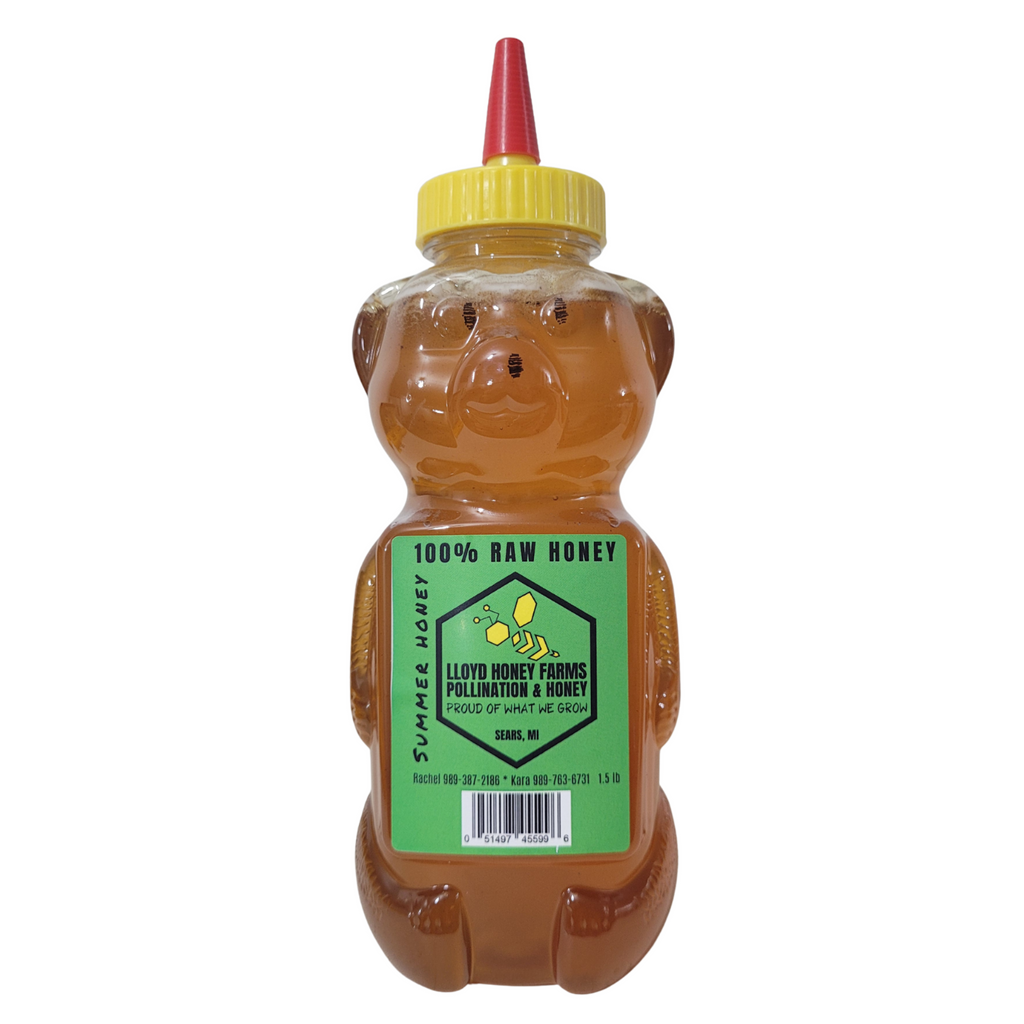 1.5 lb Raw Honey Teddy Bear