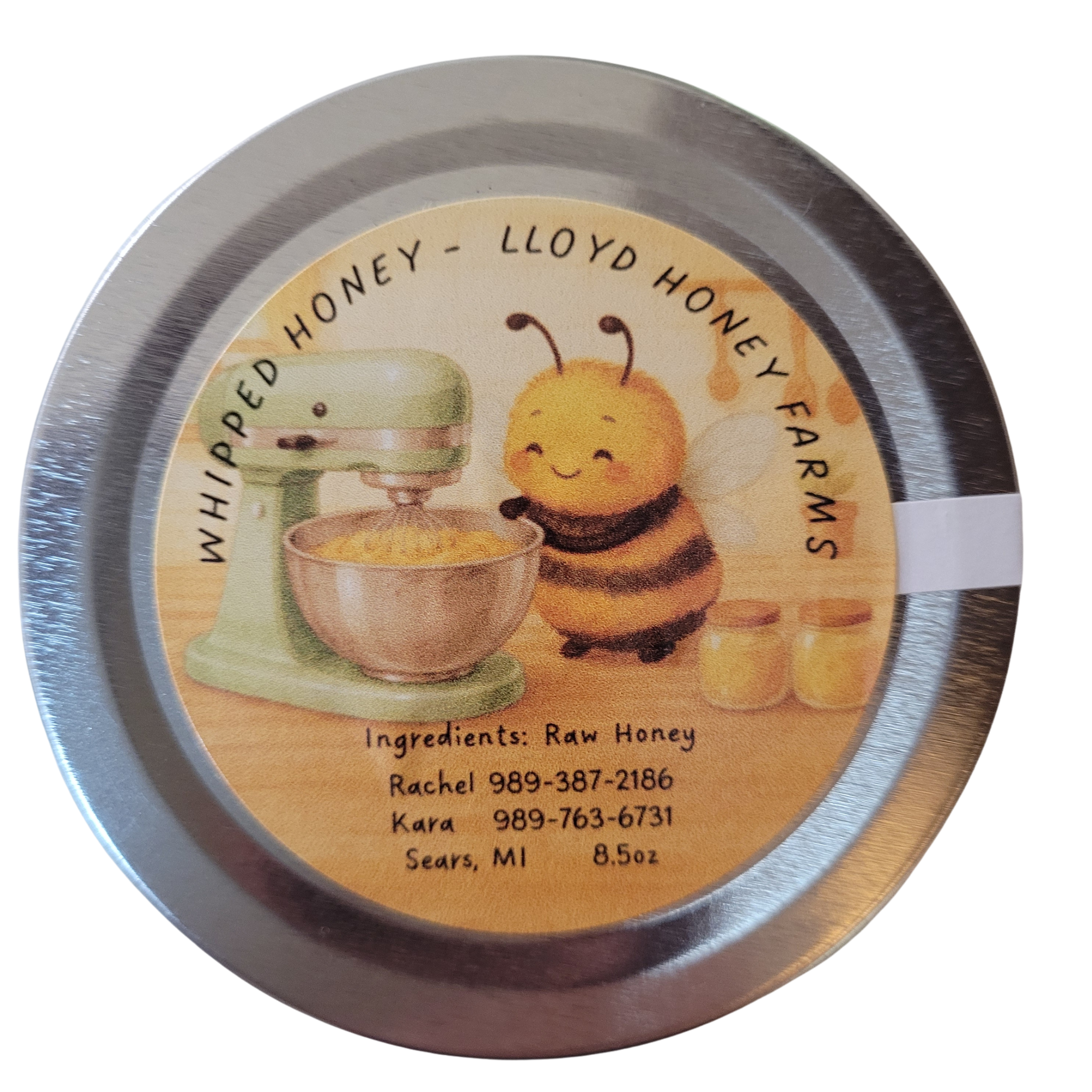 8.5 oz Jar Whipped Plain Honey