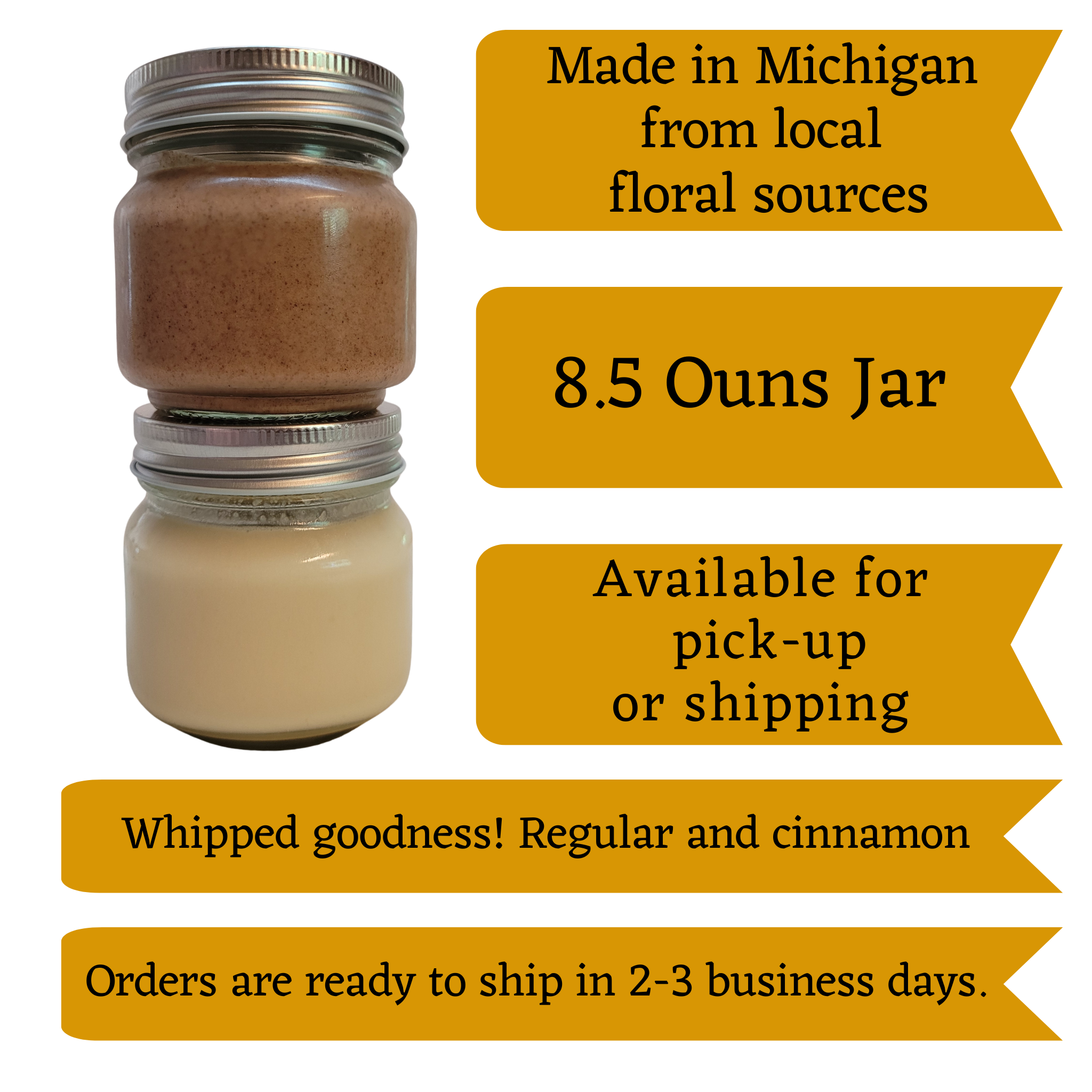 8.5 oz Jar Whipped Cinnamon Honey