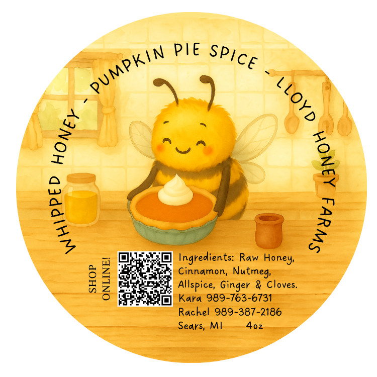 4.5 oz Jar Whipped Pumpkin Pie Spice Honey